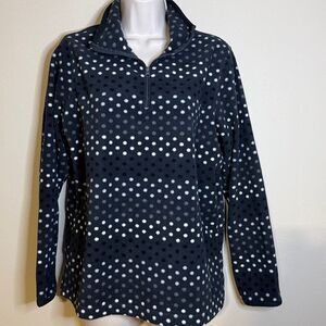 Old Navy size large black and white fleece